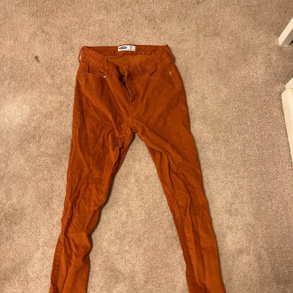 Corduroy orange pants